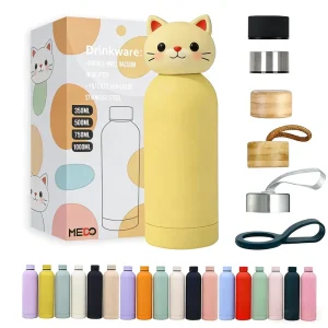350ml 500ml 750ml Double-Wall Rubber-Painted Vacuum Insulated Stainless Steel Water Bottles