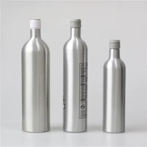 350ml 750ml 1000ml Aluminum Wine Bottle with Tamper-Proof Cap
