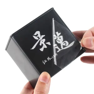 3D Crystal Logo Sticker Custom Metal Label UV Resistant Square Adhesive Silk Screen Transparent Bronzing Label