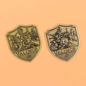 3D Embossed Metal Sticker Label Flow Gold Perfume Fashion Women Perfume Luxury Metal Plate Label for Bottle