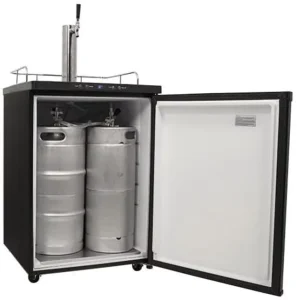 4-Keg Beer Kegerator Refrigerator with Digital Display and Draft Beer Dispenser
