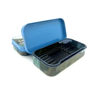 4.74-Inch Airtight Hinged Child-Resistant Metal Tin Box with Insert for 5-7 King-Size Packaging