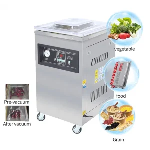 400 2E Automatic Single-Chamber Double-Seal Vacuum Sealer for Plastic Bags, Hardware, Paste, Meat, Rice, Dry and Wet Products