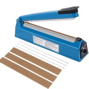 400 mm Manual Impulse Sealer for Plastic Bags, Snack Bags, and Plastic Film