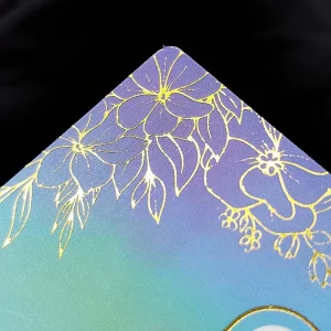 400gsm Gold and Silver Holographic Foil Metal Business Cards for Laser Engraving