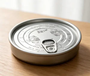 401# 98.9 mm Tin Free Steel Silver Aluminum Paste EOE Easy Open End Can Lid and Covers for Fish Canning