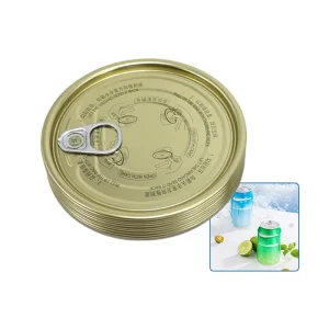 401# BPA 98.9mm Tin-Plated Paste-Coated Easy-Open Metal Lids for Tin Cans and Bottles