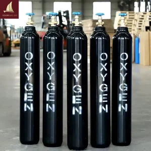 40L-50L Industrial Oxygen Gas Cylinders 219mm Outer Diameter 150bar