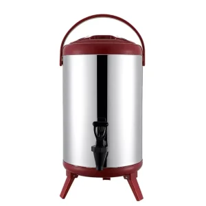 40L Stainless Steel Hot Drink Machine with Faucet Insulated Beverage Dispenser for Coffee Milk and Tea