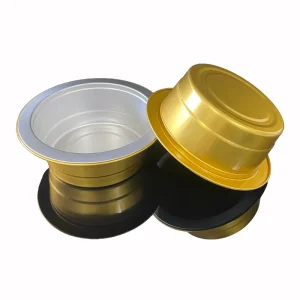 420ml Aluminum Foil Takeaway Containers with Lids Food Grade Leak Proof Round Foil Pans for Food Storage & Baking