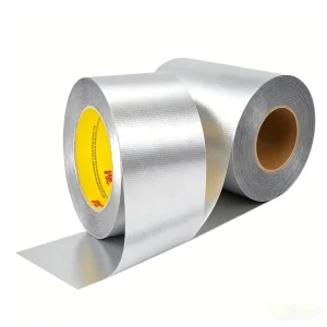 425 Aluminum Foil Tape Silver Single-Sided Thermal Conductive Heat Reflective Acrylic Adhesive for HVAC Sealing