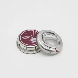 42mm Metal Lids and Finger-Pressure Caps for Tinplate Cans