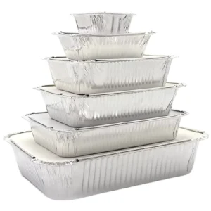 4370 Airline Barbecue Takeaway Aluminum Foil Container Rectangle 1000 pcs/ctn