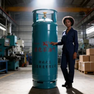 48kg Large-Capacity Double-Valve Steel LPG Cylinder 114.3L 20bar with 2.95mm Wall Thickness