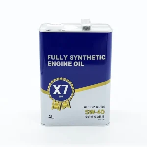 4L Rectangular Tinplate Can for Lubricant Oil Packaging with Pressure Cap and Offset Printing