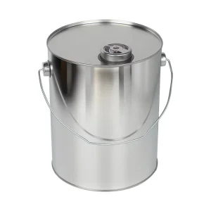 4L Round Tinplate Drum with Finger-Press Lid for Chemical Solvents Hardening Agents and Thinner