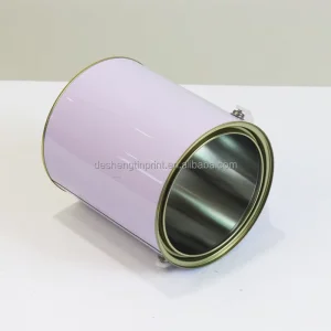 4L Tinplate Paint Can Container Custom Logo Plain Lever Lid Factory