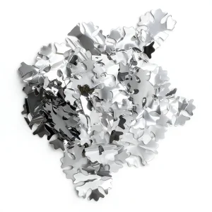 4cm Snowflake Round Spot Foil Confetti for Christmas, Weddings, and Festive Celebrations