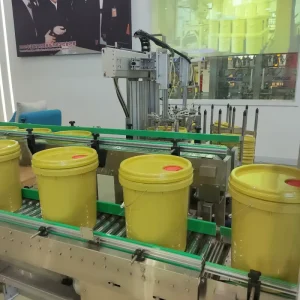 5-30 kg Digital Chemical Liquid Automatic Filling and Capping Machine for Food Grade Wide Mouth Buckets