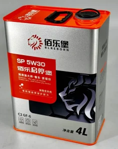 5 Liter Square Rectangular F Style Engine Oil Motor Oil Tin Can with Metal Handle