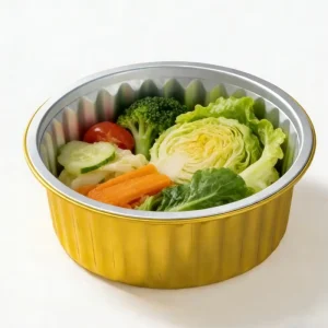 5.5 Inch Gold Aluminum Foil Baking Pans with Lids Disposable Tin Foil Pans Food Metal Packaging Container Baking Oven Safe Trays