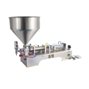 50-500ml Semi-Automatic Pneumatic Piston Filling Machine for Honey, Shampoo, Cream, Tomato Sauce, Lotion, Ointment and Thick Liquid Paste