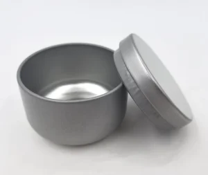 50 ml Steel Mini Round Candle Tin for Portable Use