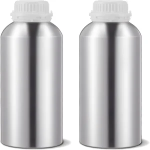 500ML 1L Aluminium Bottle Liquid Reagent Chemical Bottle with Inner Lid Seal 50ml 250ml Custom Metal Perfume Package Bottle