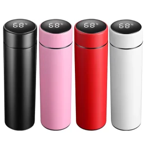 500Ml Intelligent Digital Flasks Vacuum Stainless Steel Water Bottle Water Bottles