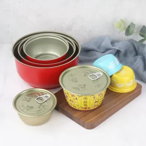 500g Stackable Metal Cans Packaging Custom Design Empty Food Tin Cans with Easy Open Lids for Tuna Fish Wet Pet Food Canning