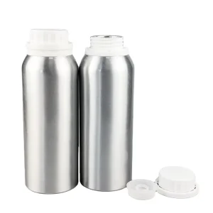 500ml 1000ml Empty Metal Aluminum Essential Oil Bottle with Tamper Evident Cap