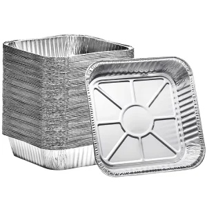 500ml 750ml Disposable Aluminum Foil Takeaway Food Containers with Covers