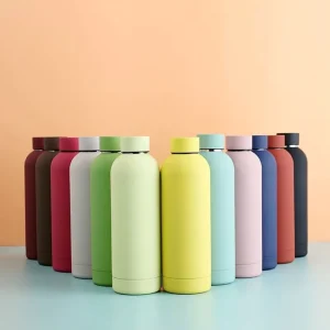 500ml/750ml Double-Wall Vacuum-Insulated Stainless Steel Sports Water Bottle with Small Mouth