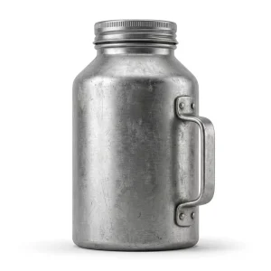 500ml Aluminum Sports Water Bottle with Carabiner Lightweight Leakproof Reusable Metal Bottle for Outdoor Hiking