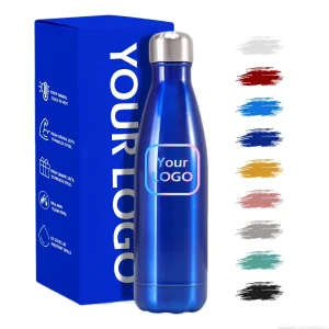 500ml Cola Shaped Double Walled Stainless Steel Insulated Vacuum Water Bottle Lid Leak Proof BPA Free Travel 12 24 Hours Thermal