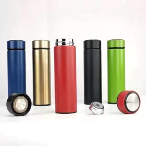 500ml Double Wall Stainless Steel Insulated Vacuum Flask Smart Water Bottle with LED Display Temperature Direct Drinking