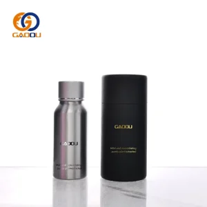 500ml Insulated Aluminum Water Bottle, Deep Blue, Keeps Drinks Cold or Hot