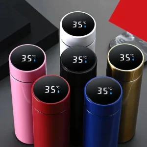 500ml Stainless Steel Smart Water Bottle with LED Display for Travel