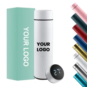 500ml Stainless Steel Vacuum Insulated Sports Water Bottle with LED Temperature Display