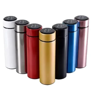 500ml Stainless Steel Water Bottle with Temperature Display 304 Smart Stainless Steel Insulated Oem Custom Water Bottle