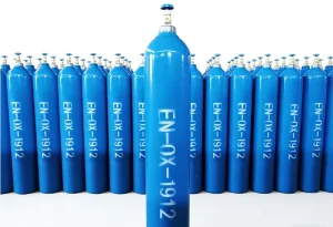 50L Seamless Steel Gas Cylinder ISO9809 for Oxygen Nitrogen Argon CO2 150-230bar