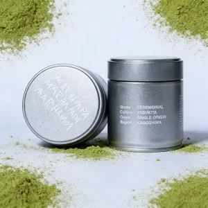 50g Empty Round Airtight Tin Can with Screw Lid Food Safe Metal Container for Matcha Coffee Powder Custom Logo Printed