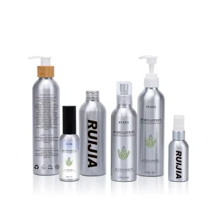 50ml 100ml 150ml 200ml 250ml 500ml Empty Aluminum Bottles with Screw Lid for Cosmetics Essential Oil and Shampoo