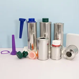 52mm 56mm Metal Empty Round Car Care Tinplate Can Fuel Additive Oil Can Automotive Chemical Can for Lubricant Additive Tin Can