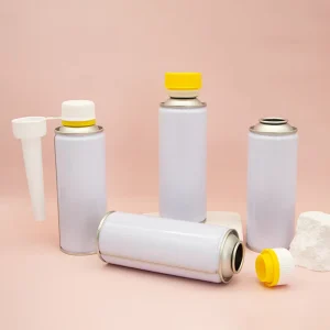 52mm Diameter Empty Tinplate Aerosol Metal Can for Lubricant Oil and Fuel Additive with Lids
