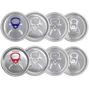 52mm Metal Easy-Open Silver Beer Can Cap Covers
