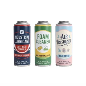 52x132mm 202×509 Tinplate 270ml 200ml 150ml Empty Metal Aerosol Can for Car Care Lubricant Industrial Spray Home Maintenance