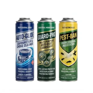 52x178mm 202×700 Tinplate 367ml 275ml 200ml Neck in Steel Aerosol Can for Car Care and Industrial Spray