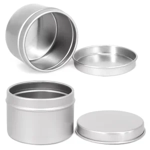 55ml Round Aluminum Jar Tin Can Colorful Metal Container