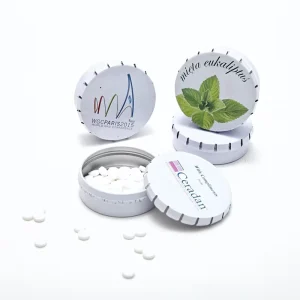 56×18 Small Mini Click Clack Lid Metal Tinplate Tin Box for Pill Mint Candy Packaging Cosmetic case